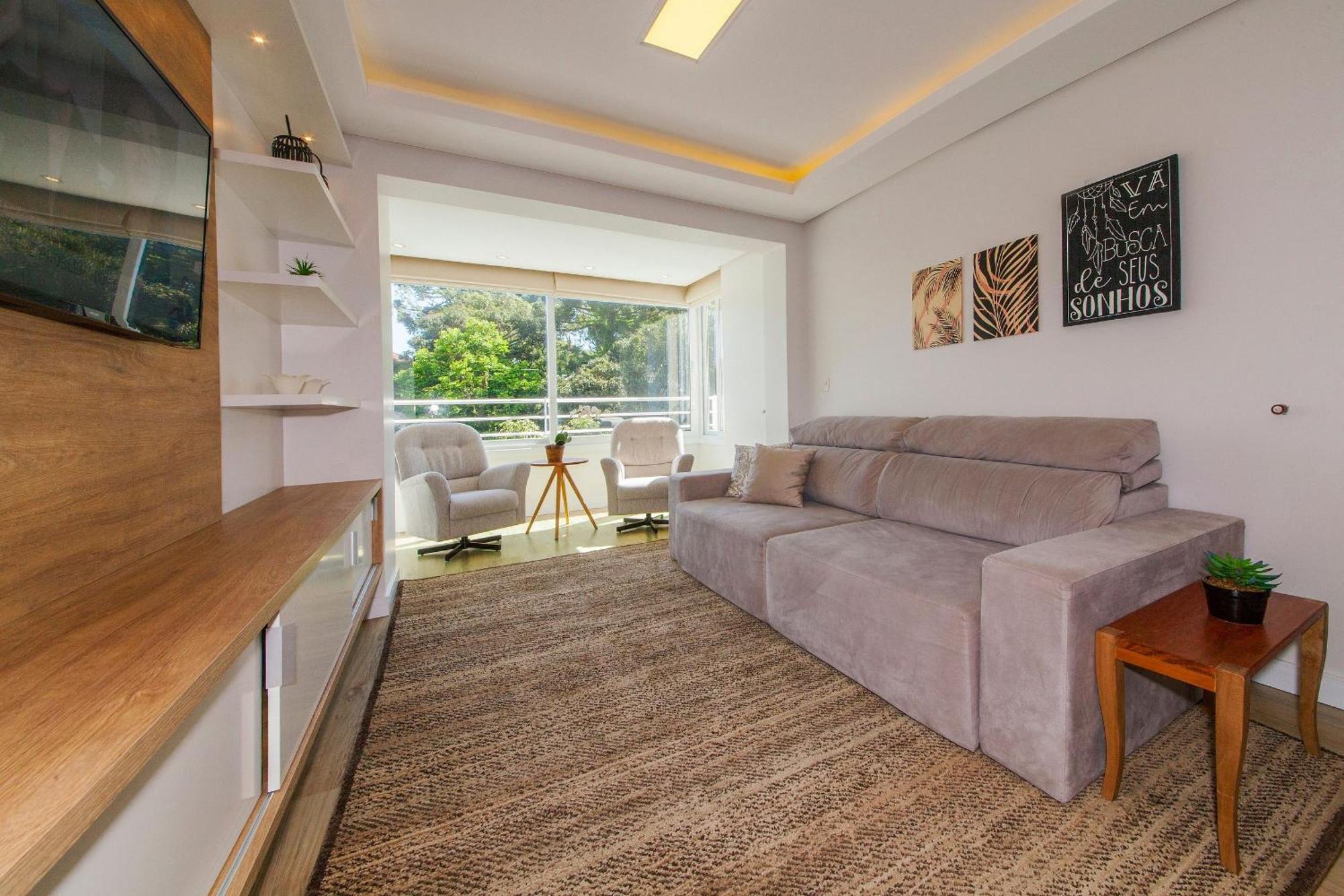 Апартаменты 500 Metros, Rua Coberta Centro -Parque Da Vinicola Грамаду Экстерьер фото